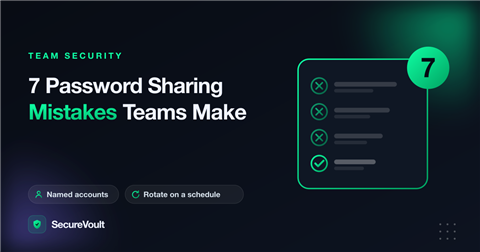 7 Password Sharing Mistakes Teams Make